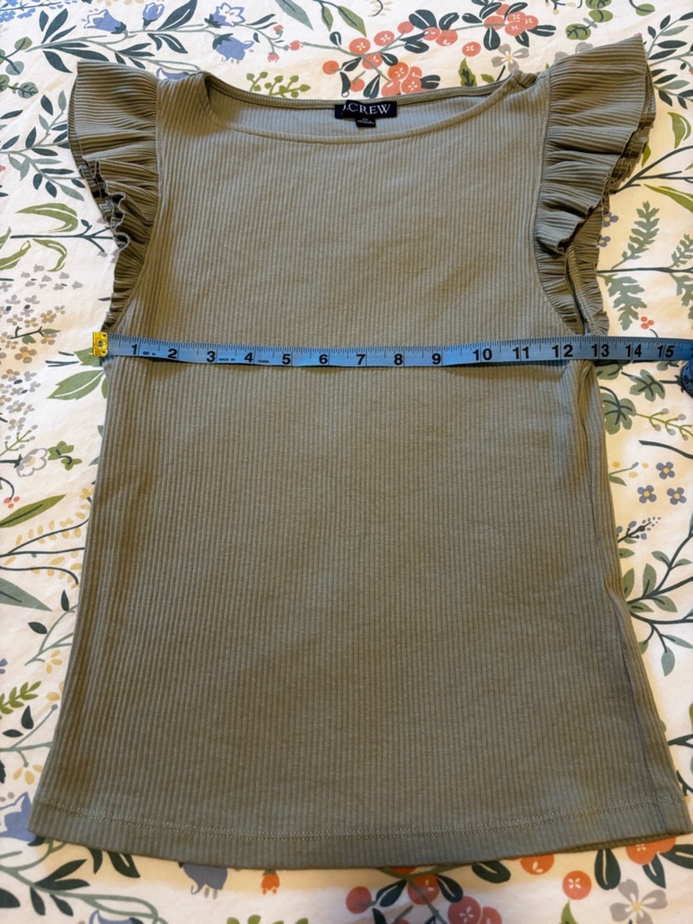 J crew flutter sleeve top - Picture 3 of 3